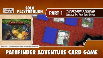 Pathfinder Adventure Card Game - Solo Playthrough - Part 1