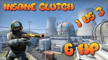 CSGO 6HP 1v3 Clutch - Headshot Area