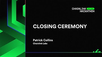 🏆 Chainlink Fall 2022 Hackathon Closing Ceremony (1 hour)