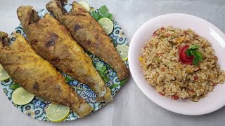 طريقه عمل سمك اللوت المقلي بتتبيله رائعه و مقرمش - How to make fried fish