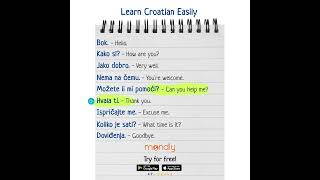 Learn Croatian Easily