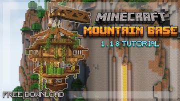 Minecraft: How to Build a Mountain House / Base Tutorial + Download