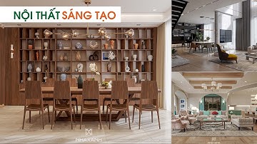 Thiết kế nội thất sáng tạo | Phong cách hiện đại và gỗ óc chó của Nhà Xanh