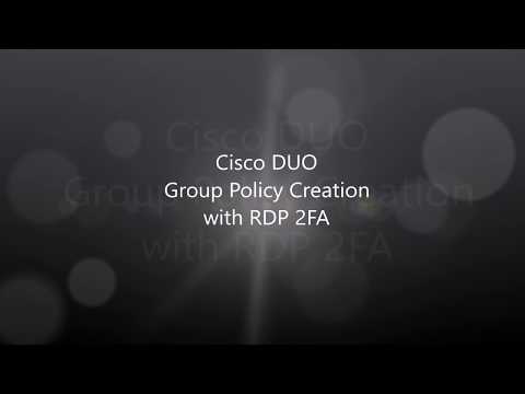 Cisco DUO: Group Policy Creation with RDP 2FA Application