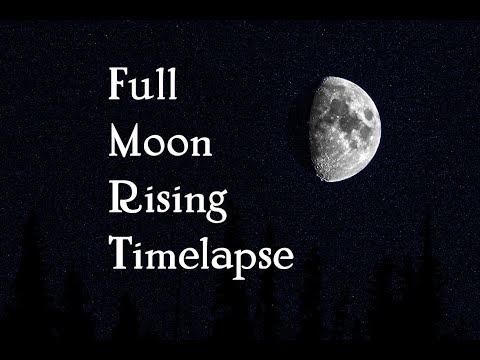 Full Moon Rising 17th January 2022 #fullmoon #timelapse #skyatnight