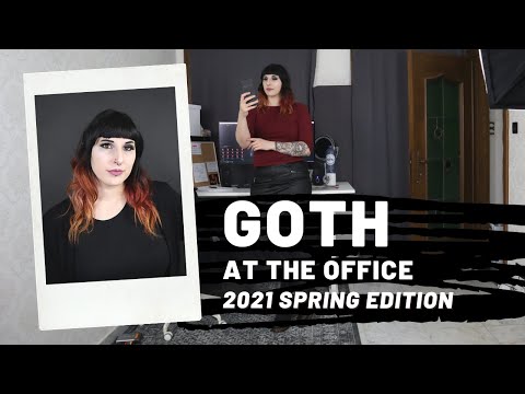Goth at the office outfits spring 2021 - corporate goth lookbook