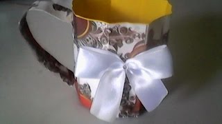 Como fazer caneca de papel lembrancinha p/ chÃ¡ de cozinha ou presentear alguÃ©m especial.