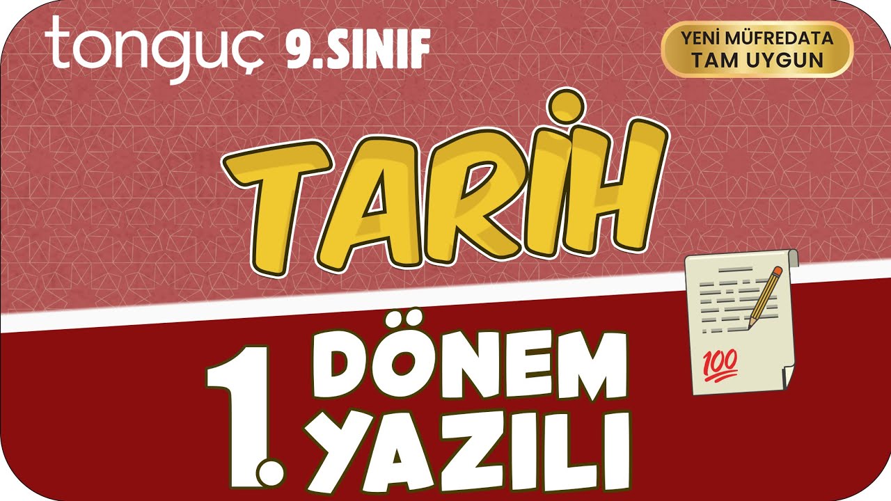 9.Sınıf Tarih 1.Dönem 1.Yazılıya Hazırlık 📑 #2026