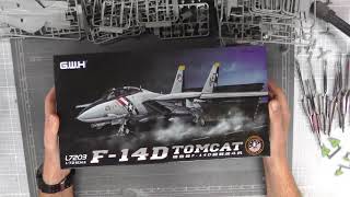 GWH : F-14D Tomcat : 1/72 Scale Model : In Box Review - YouTube