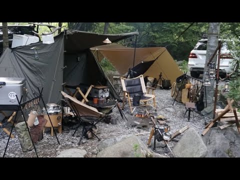 ソロキャン キャンプ アイテム まとめ売り… カスタムパーツ WOOD 本革… 無骨キャンプ】歴7年こだわりギア🏕レザークラフトで自分だけの