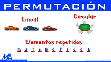 Permutación explicación completa | Lineal, Circular y con elementos repetidos