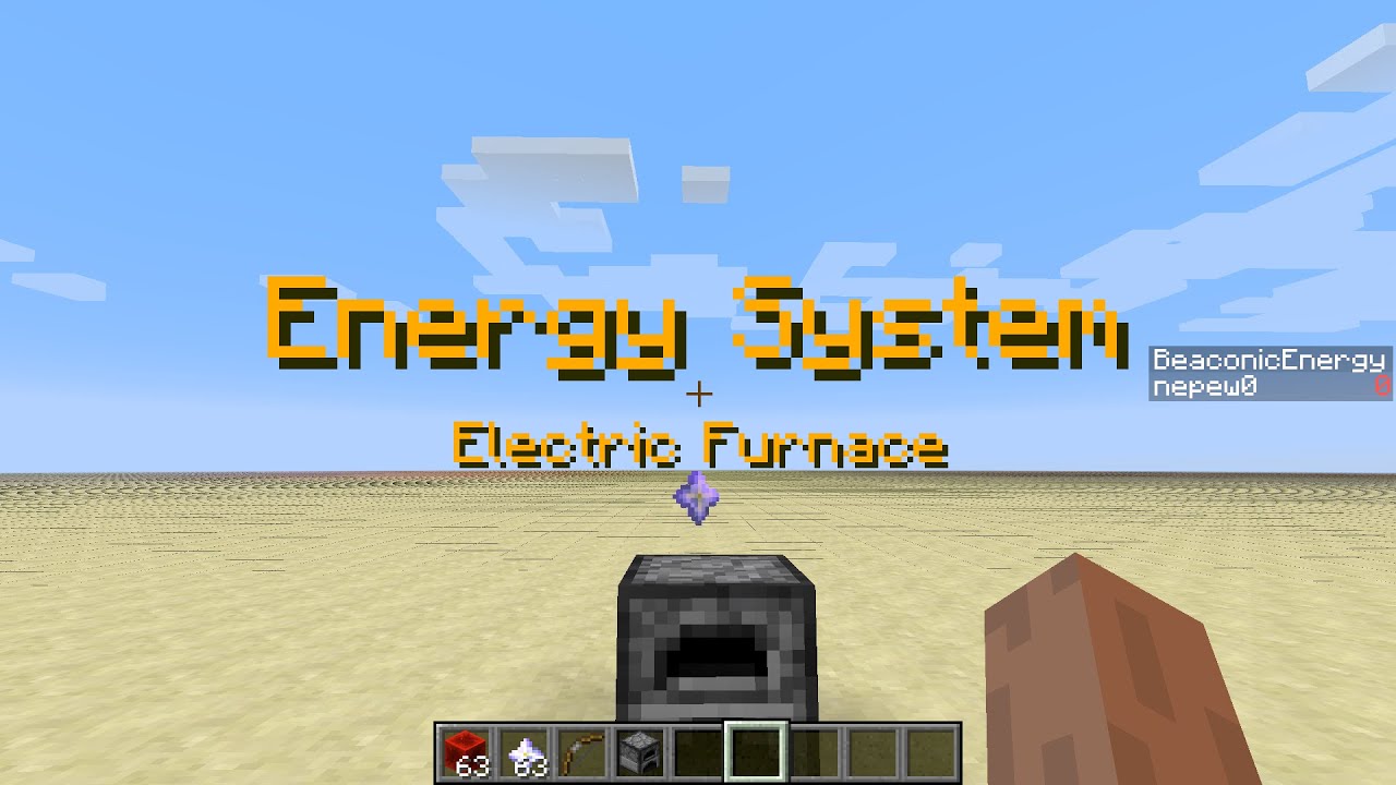 MinecraftEnergy System Electric Furnace Pure Vanilla Minecraft