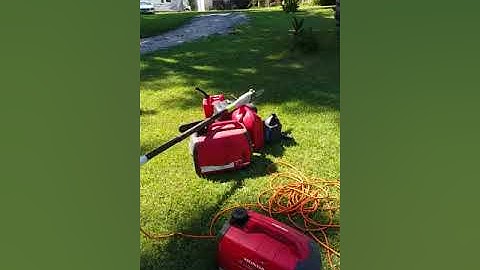 Chain saw pole saw generator prep