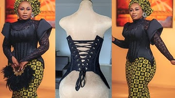 Trendy OVERBUST Corset Pattern with an Hourglass shape ; How to Draft an OverBust corset Pattern
