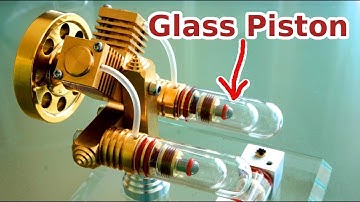 Unbelievable startup of a 2 Cylinder Stirling Engine