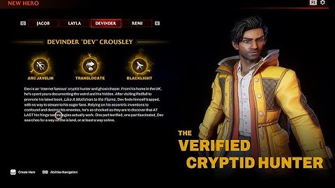 REDFALL CHARACTERS - 4 Main Player Character Skills & Bios REDFALL Gameplay