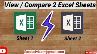 View/Compare 2 Excel Sheet Together
