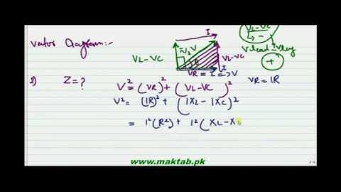 FSc Physics Book2, CH 16, LEC 6: RLC Series Circuit