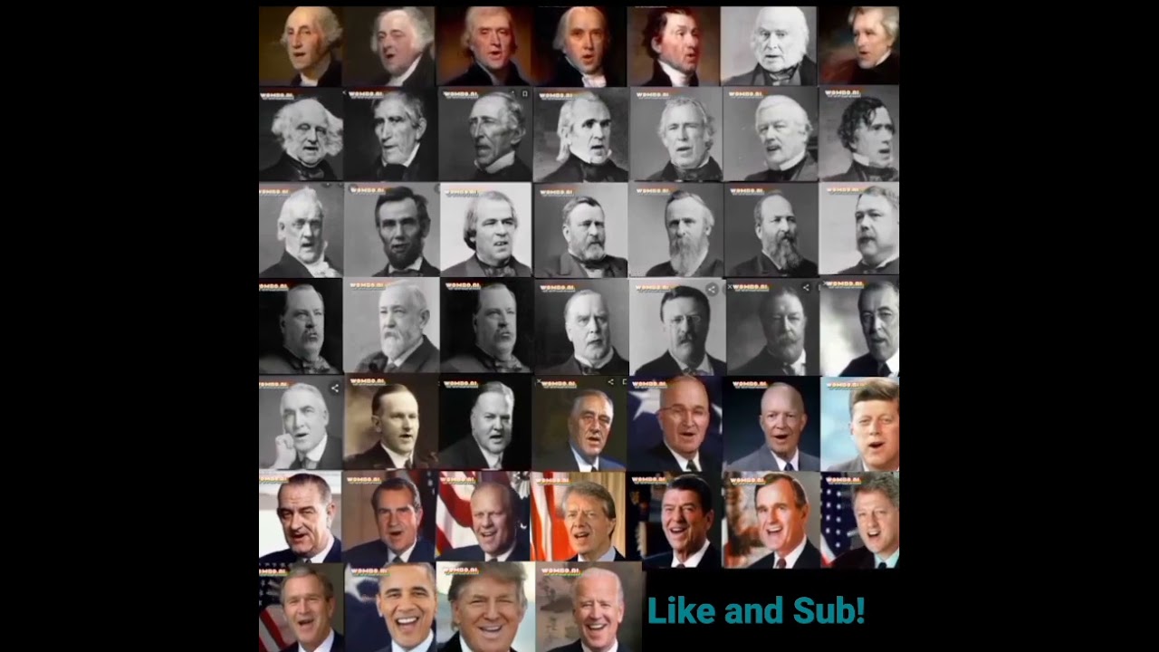 All 46 Us President sing Numa Numa Remake!