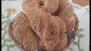Simit Turkish sesame bread  recipe/Simit pain Turque/وصفة خبز السميت التركي