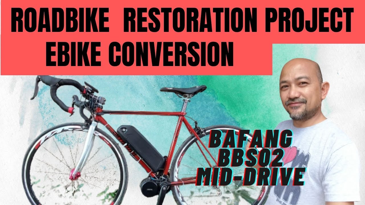 EBIKE CONVERSION ROADBIKE RESTORATION USING BAFANG MID-DRIVE CONVERSION KIT  BBS02 | DIY Petz - YouTube