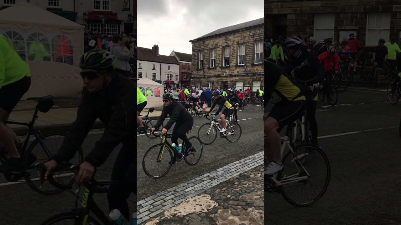 "And they're off!" Stokesley Charity Bike Ride 2018