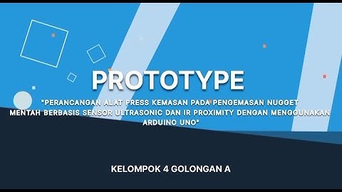 ALAT PRESS KEMASAN NUGGET BERBASIS SENSOR ULTASONIC DAN IR PROXIMITY DENGAN MENGGUNAKAN ARDUINO UNO
