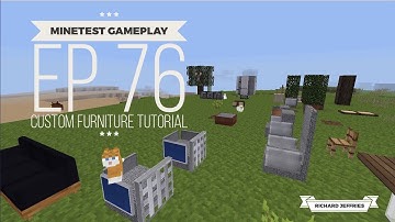 Minetest Gameplay EP76 - Custom Furniture  Tutorial PT1