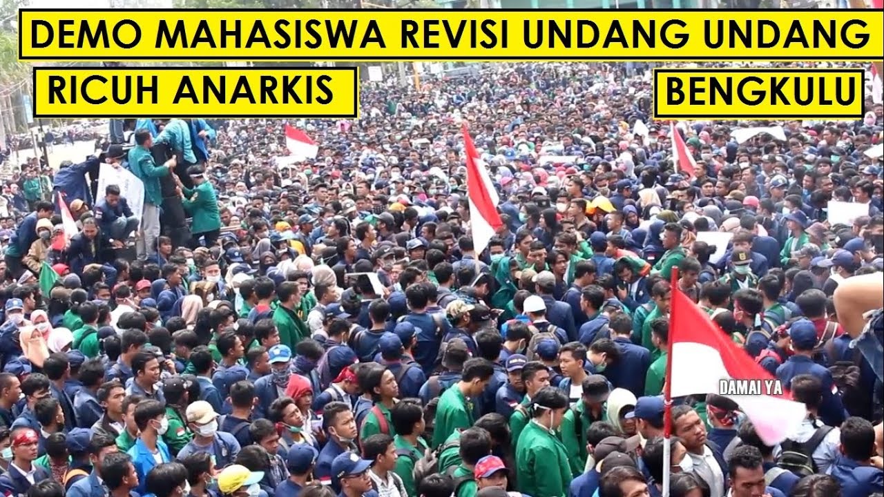 ADUH DEMO RICUH !! AKSI HEBOH DEMO TOLAK RUU KUHP INDONESIA RI - YouTube