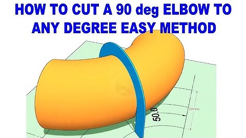 How to cut an Elbow to any degree  Simple method.