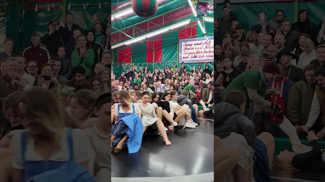 💃Ride Crazy Girls 💣Oktoberfest Festival 🍻 Devil's Wheel.