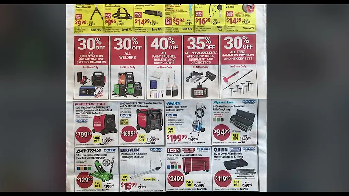 Harbor Freight Parking Lot Sale Leaked Ad Flyer Starting Jan 12 2026