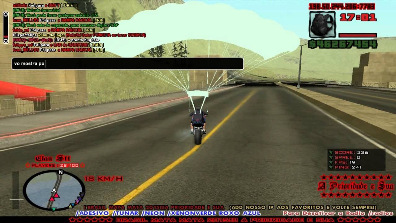 Gta San Andreas - Bug de Nunca Cair da Moto 