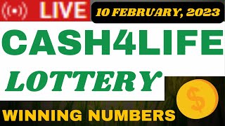 Cash4Life Lottery Drawing Results 10 Feb, 2023 - Cash Ball - Winning Numbers