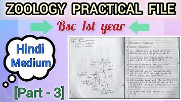 Bsc zoology Practical file♣️//Part-3 //Bsc 1️⃣ year #zoology #bsc #education #exam #shorts