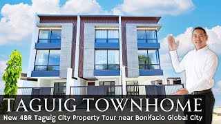 House Tour T6 • Inside an UPSCALE Modern 4BR Townhouse for Sale near Bonifacio Global City Taguig