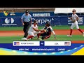 Highlights  game 50  puerto rico vs usa  2023 u15 womens softball world cup  final