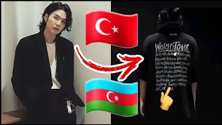 Suganin Dünya Turu Tişörtünde Türkiye Ve Azerbaycan Yazıyor