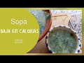 SOPA BAJA EN CALORIAS ( Receta fácil y rápida)