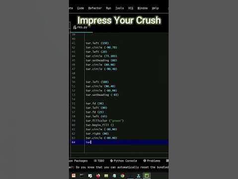 🌹 Impress Your crush using python ️.... Subscribe For more# ...
