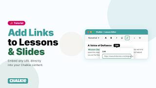 How to Add Clickable Links to Your Lessons and Worksheets in Chalkie