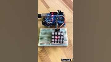 Dot matrix Display pattern 🥳 with Arduino 🔥#shorts #youtubeshorts #arduino #viral #arduinoproject