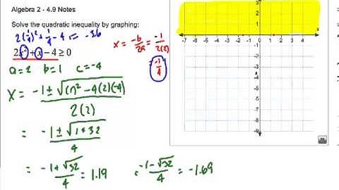 Algebra 2 - 4.9 Notes Part 2