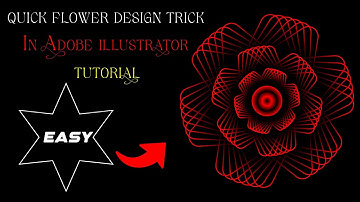 Quick Flower design Tricks-Adobe illustrator-Logo Design tutorial