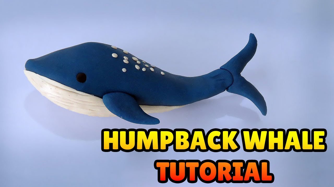 🔴 DIY How to Make HUMPBACK WHALE - Polymer Clay, plastilina and Fondant ...