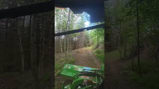 John Deere 4075R and FL1272S flail mower.
