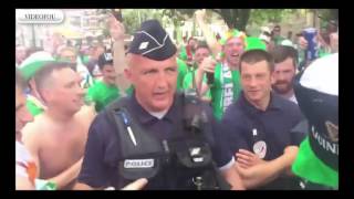 Des Supporters Irlandais Ont Été Filmés En Train De Draguer Une Policière Française