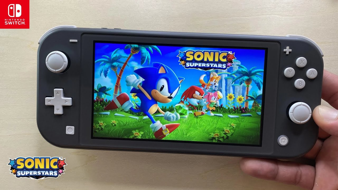 Sonic Superstars Nintendo Switch Lite Gameplay - YouTube