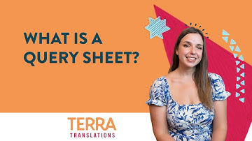 What is a Query Sheet?