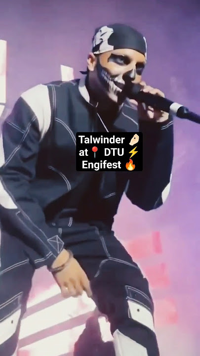 Talwiinder live concert at DTU fest ⚡ | Sab kuchh dhundhala hai 🔥 | #Talwinder #concert  #dtu #fest